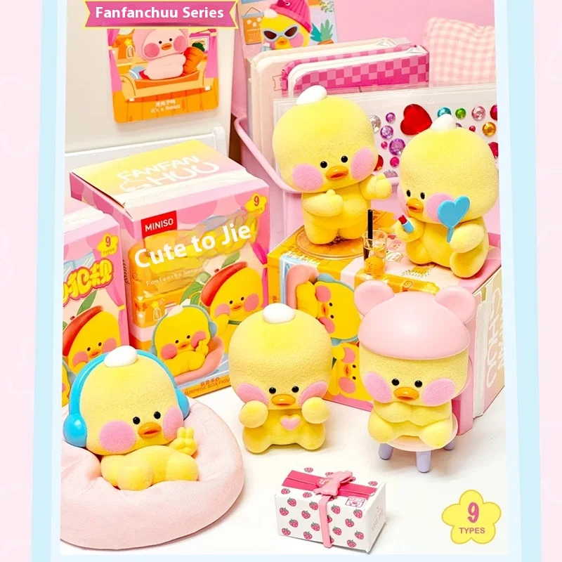 In Voorraad Nieuwe Miniso Echte Fanfanchu Leuke To Foul Serie Blind Box Cartoon Eend Mysterie Verrassing Boxtoy Tafeldecoratie Gift