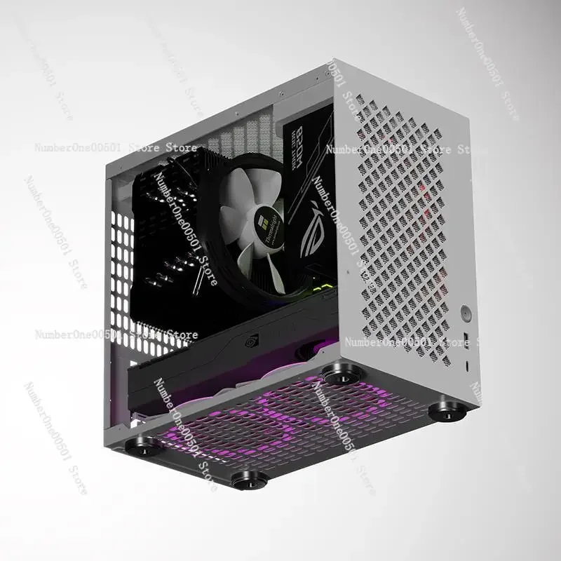 

Корпус ITX SS30 SS31 40, портативный корпус для мини-ПК, прозрачная боковая панель, блок питания SFX, поддержка компактного небольшого производства, сборка