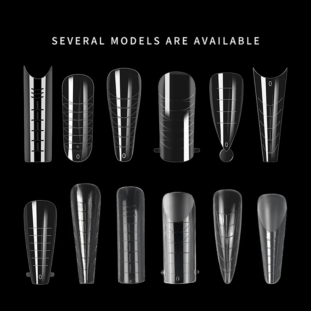 Capa Completa Unhas Falsas Art Tips, Dedo Falso Acrílico, Gel UV, Molde Polonês, Esculpido, Pressione as Unhas, Manicures, 288 Pcs