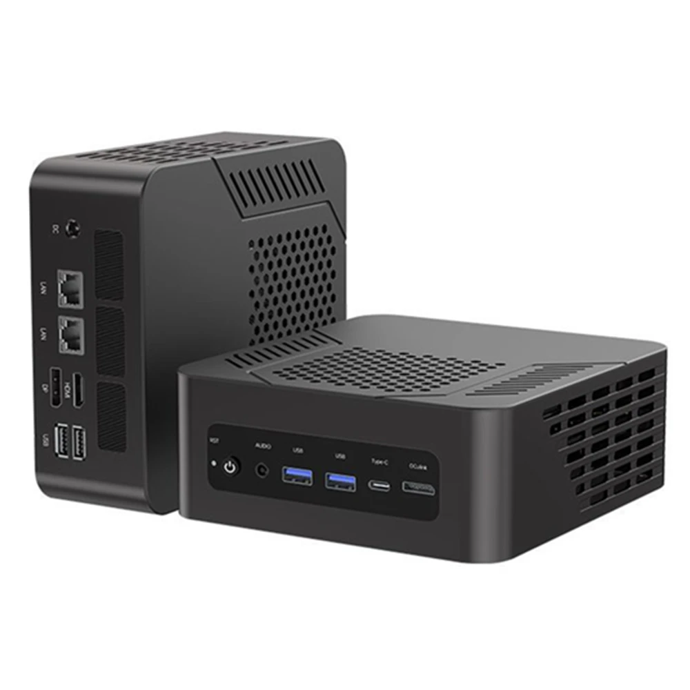 Topton Gaming Mini PC AMD Ryzen AI 9 HX 370 ES AI 7 H 350 ES OCuLink USB4 2x2.5G LAN 2xPCIe كمبيوتر مكتبي Windows 11 WiFi6E