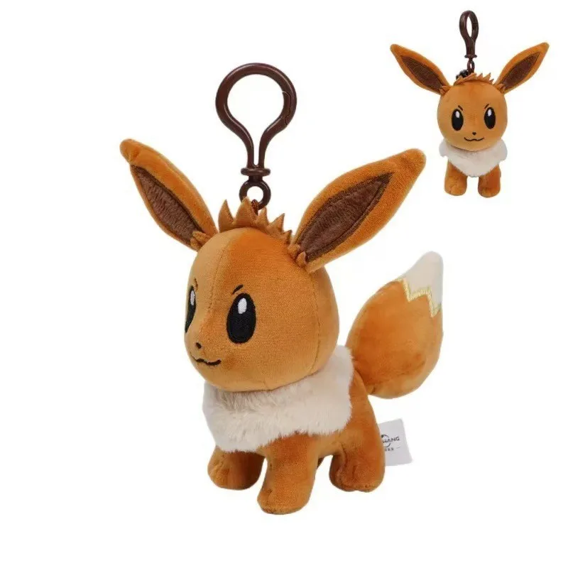 Ciondolo per bambola di peluche Pokémon Portachiavi giocattolo carino Eevee Gengar Decorazione zaino
