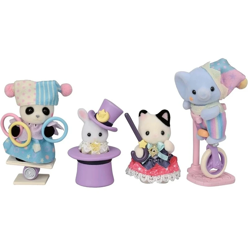 Sylvanian Families niewidomy brelok akcesoria figurki oryginalne zabawki dla dzieci dziewczyna 40. rocznica cyrk zabawki dla dzieci kuchnia