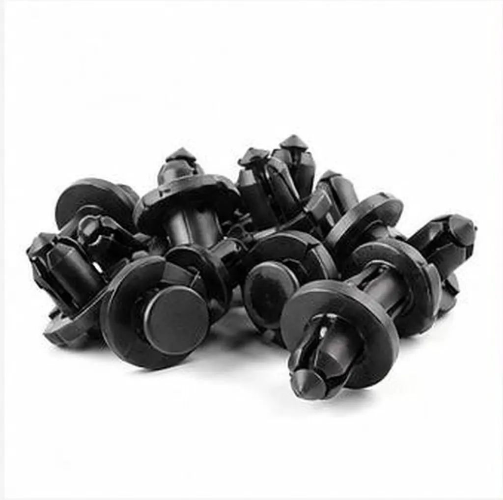 40Pcs Car Bumper Fastener Clips Mud Flap Retainer Radiator Yoke Bumper Shield for Strong Polyformaldehyde Push Type