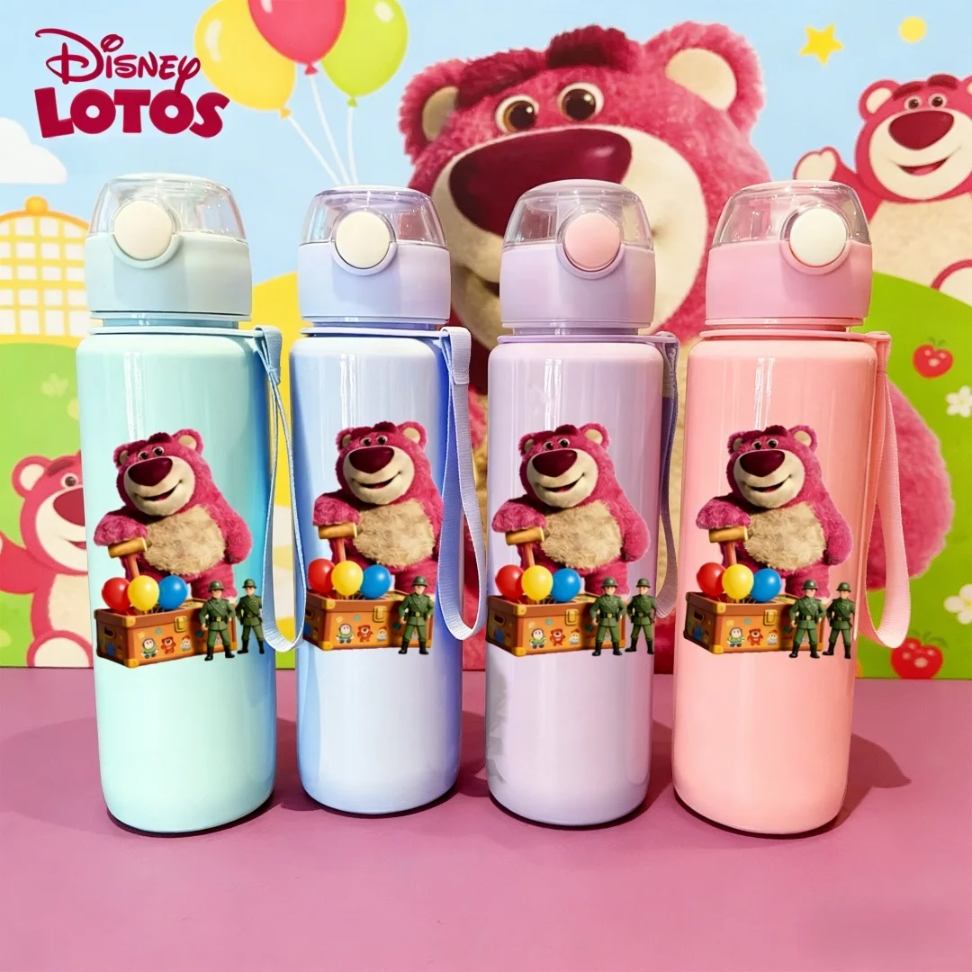 

Бутылка для воды с 3D-принтом в виде мультяшного персонажа Диснея Лотсо — кружка с трубочкой, высокоэстетичная, любимая детьми для школы, модная, милая, непроливаемая