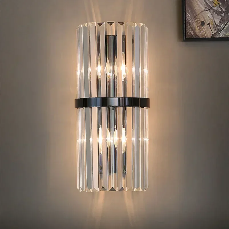 

Nordic luxury LED wall lamp modern crystal wall lamp indoor lighting home decoration stairs living room bedroom bedside lamp