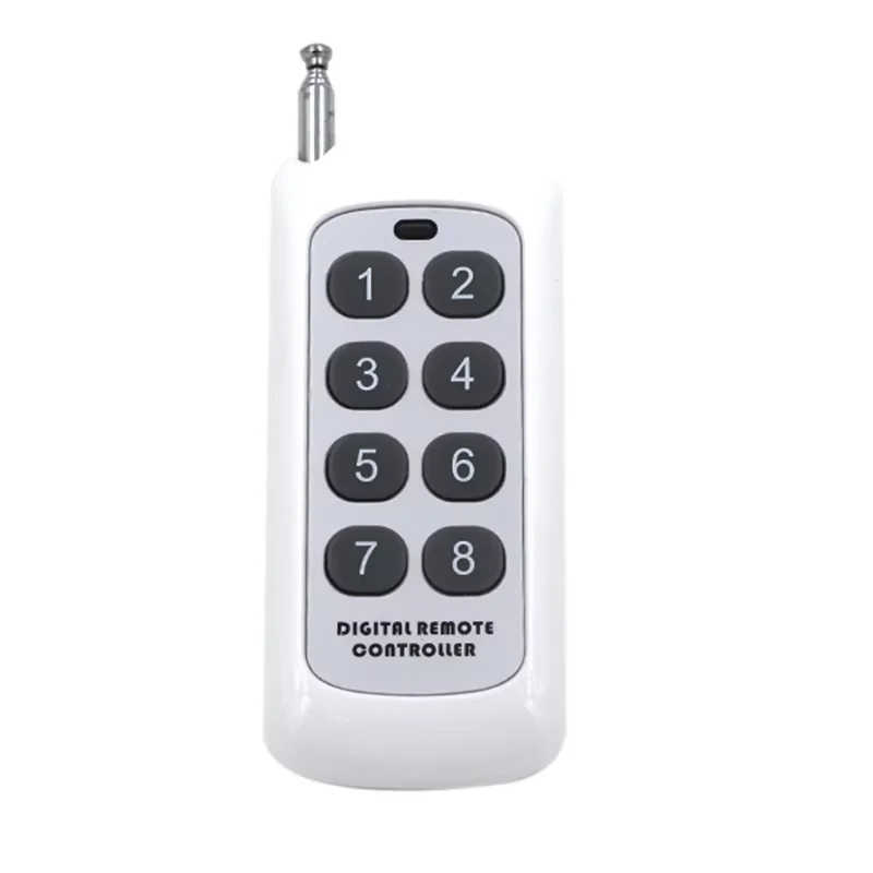Télécommande RF sans fil 433MHZ, 2 4 6 8 touches EV1527, Code d'apprentissage, ouvre-porte de Garage, télécommande pour appareil ménager