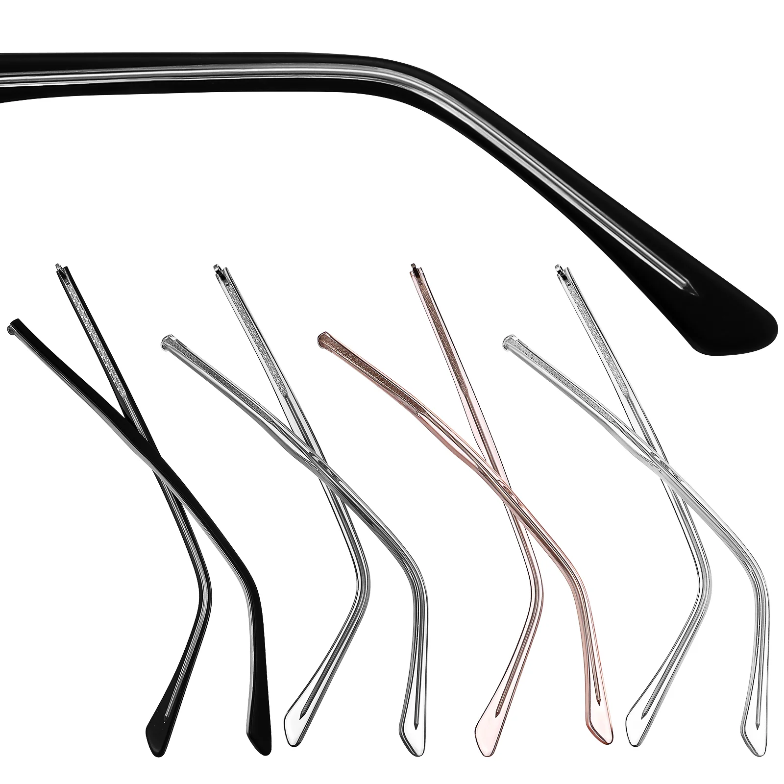 

4 Pairs Glasses Arms Replacement Eyeglasses Arms Legs Temple Eyewear Accessories Replacement Glasses Legs