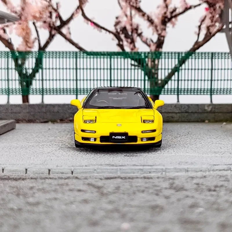 1/64 LCD Honda NSX Mk1 NA1โลหะผสมมอเตอร์รถยนต์ของขวัญโมเดลโลหะหล่อขึ้นรูป