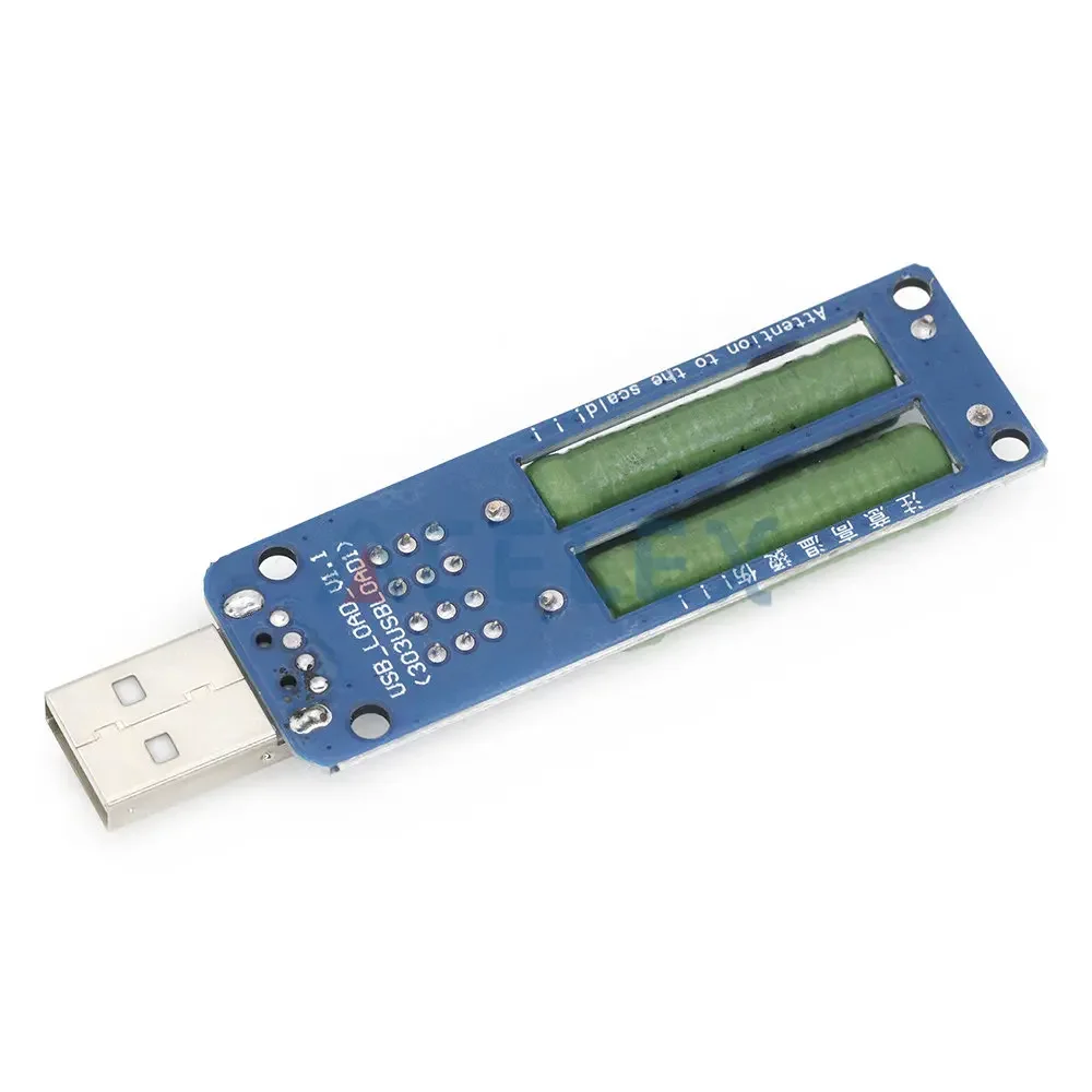 USB Resistor Electronic Load w/Switch Adjustable 3 Current 5V Resistance Tester