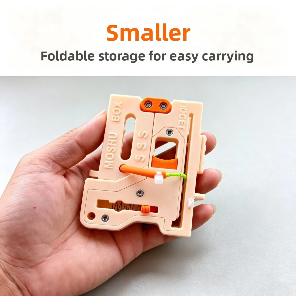 ABS Upgrade Magic Pivot Card Folding Spring Bow Pocket Portable Multi-shot Magic Box Stress Relief Toy Compact Foldable Enhanced