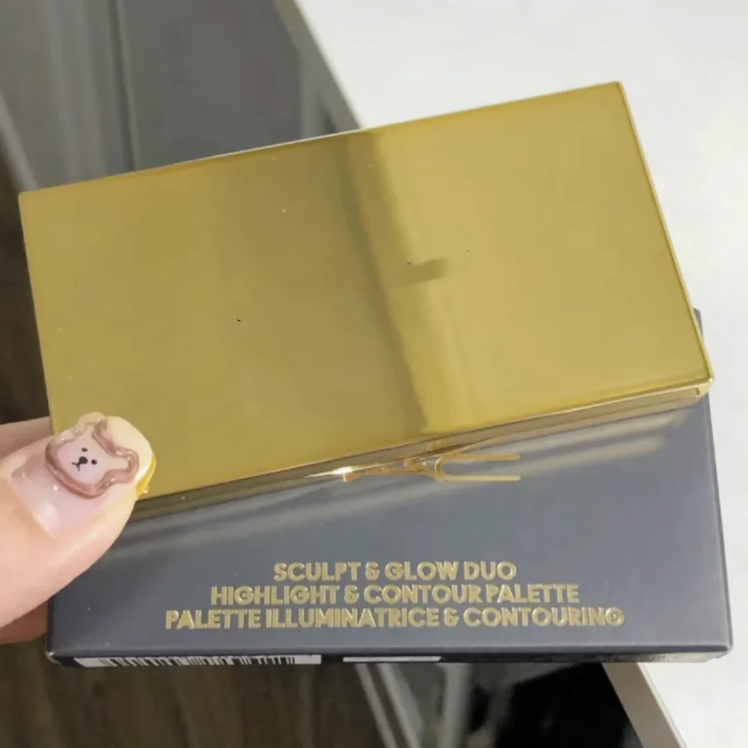 2 cores fosco contorno iluminador paleta de maquiagem natural estereoscópico pó facial bronzer paleta sombreamento nariz sombra cosméticos