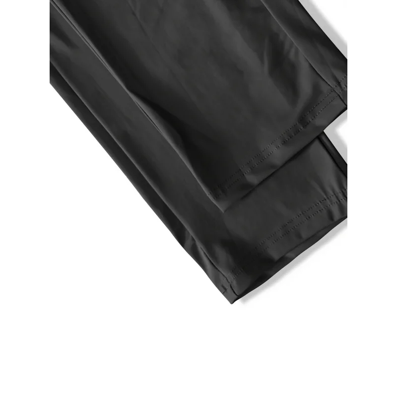 سراويل رجالية غير رسمية عالية المرونة من الألياف برباط وجيب بسحاب سريعة الجفاف سراويل رياضية فضفاضة للركض وكرة القدم والمشي لمسافات طويلة وصيد الأسماك