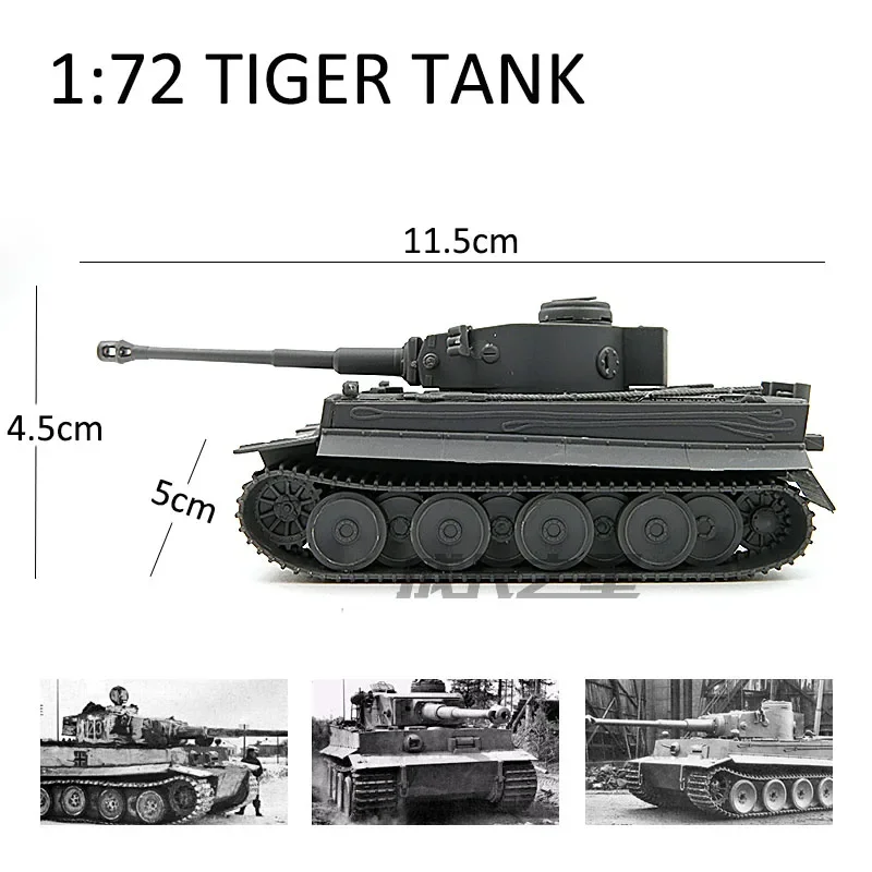 1/72 Assembled Model Tank German Tiger-Type Maintenance Panther M1A2 Merkawa Leopard 2A5 Tank 6 Models