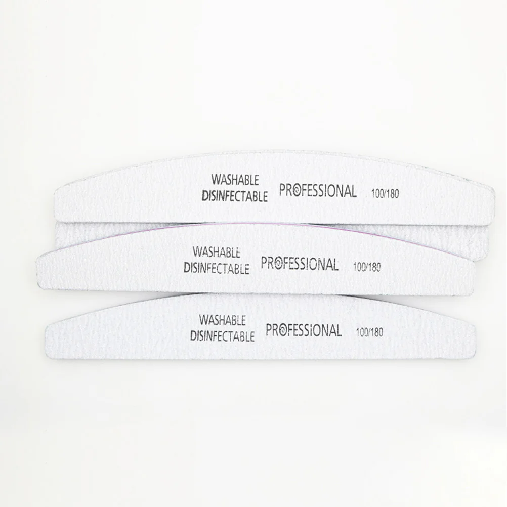 Nail File Buffer Set Rounded Corner For Natural False Nails Manicure Polish Removal Nail Files Emery Board Professional