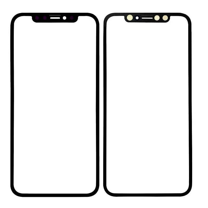 الشاشة الخارجية آيفون XR XS ماكس 11 برو 12 13 برو ماكس الجبهة لوحة اللمس شاشة الكريستال السائل غطاء زجاجي عدسة إصلاح استبدال جزء + OCA