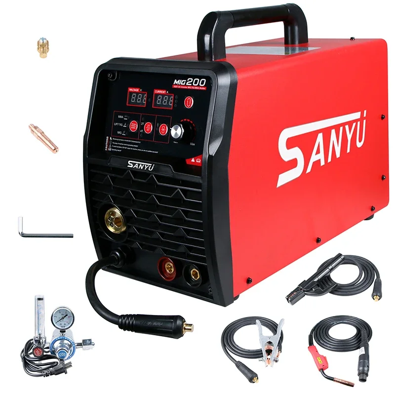 

New multi-function 4-in-1 No gas shielded welding argon welding MIG/MAG/MMA/TIG welders machine