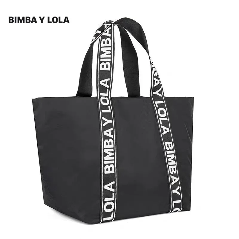 2024 Classic Bimba and Lola Women Tote Bag Fashion Nylon Shoulder Bag Large Capacity Shopping Bag