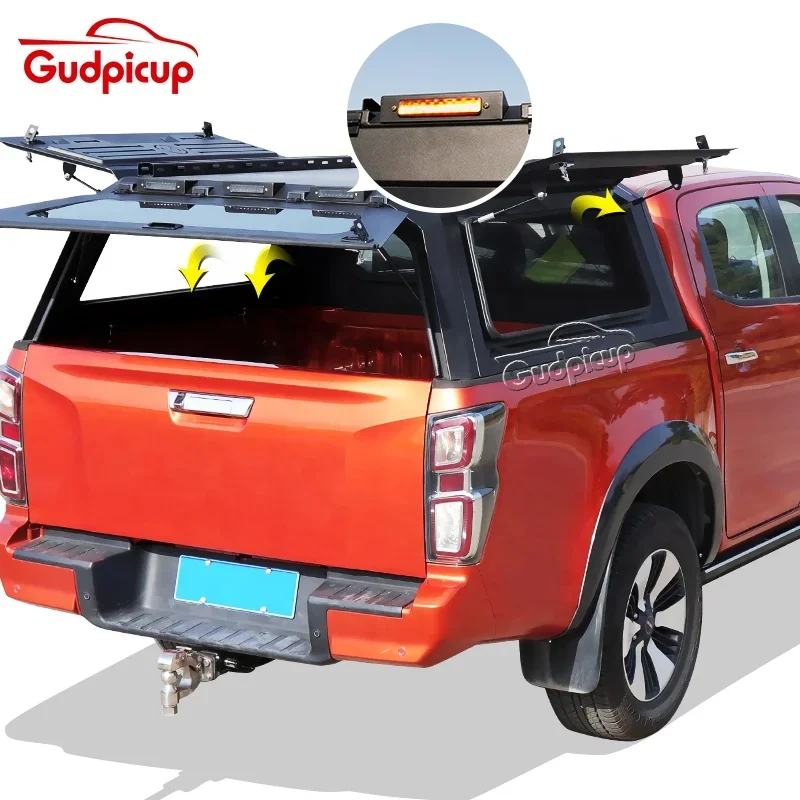 Custom 4x4 Rainproof 8FT Steel Hardtop topper Camper pickup truck canopy for maxus t60 navara np300