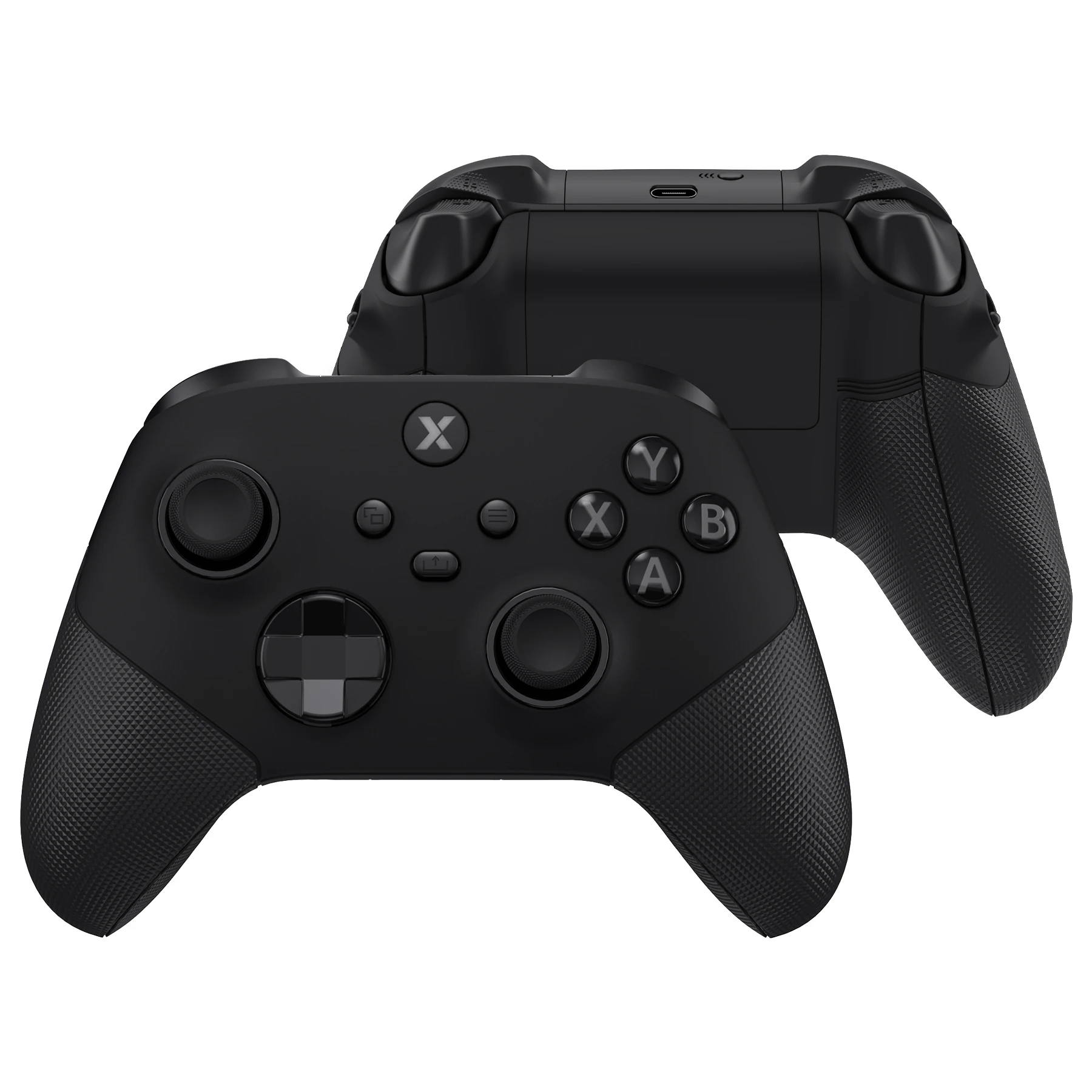 eXtremeRate ASR Version Pełny zestaw przycisków do kontrolera Xbox Core (kontroler Xbox Series X i S) - czarny z teksturą diamentu — zdjęcie produktu 7