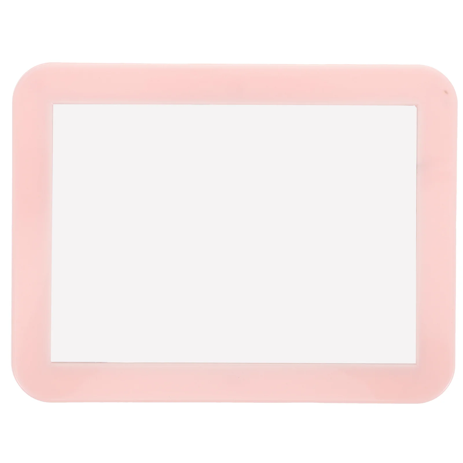 Plastic Magnetic Makeup Mirror Rectangular Multi-purpose That Can Be Attached to The Iron Cabinet (pink) Locker