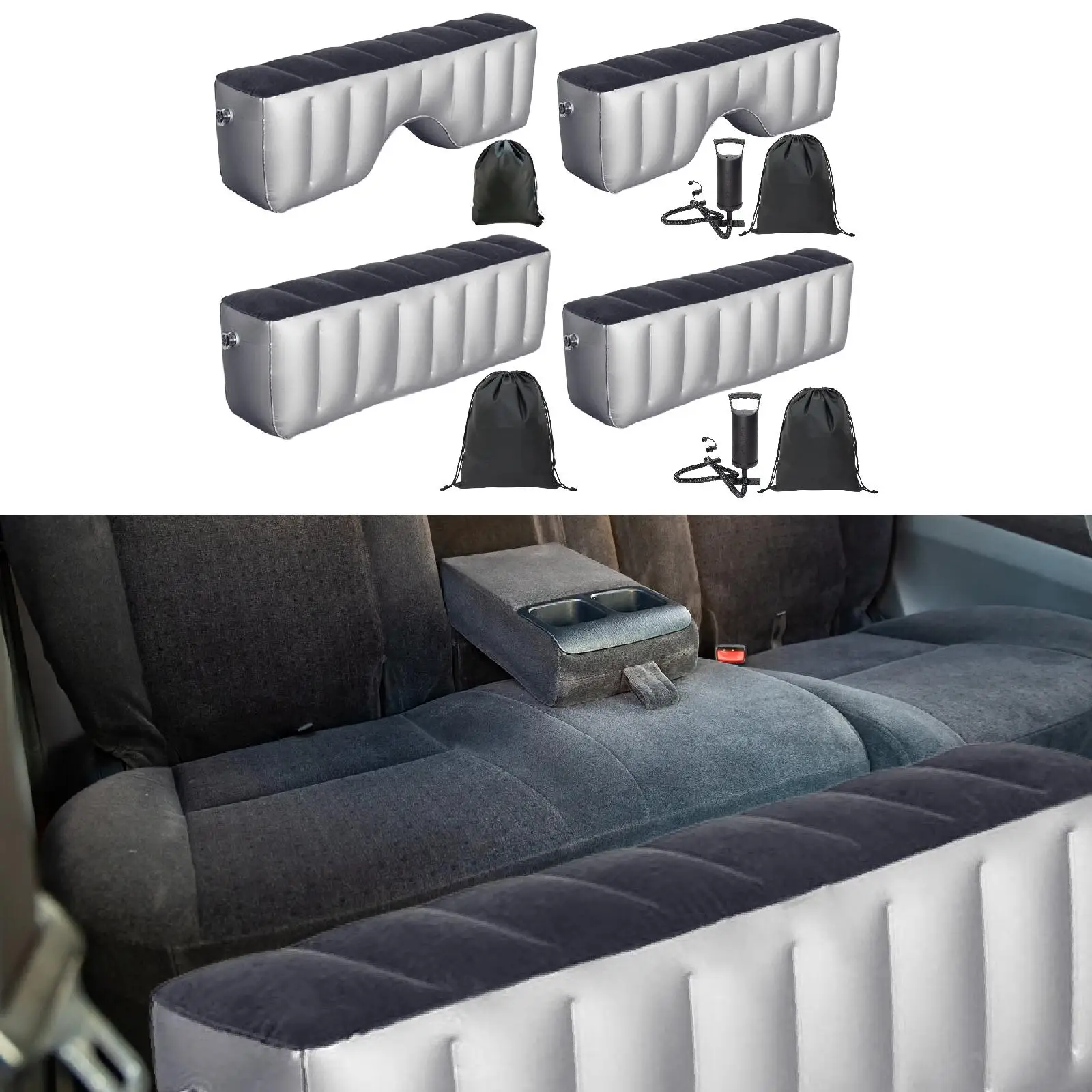

Car Travel Inflatable Mattress Back Seat Pad Lightweight Accessories Mattress Air Bed Cushion for Camping Sleeping