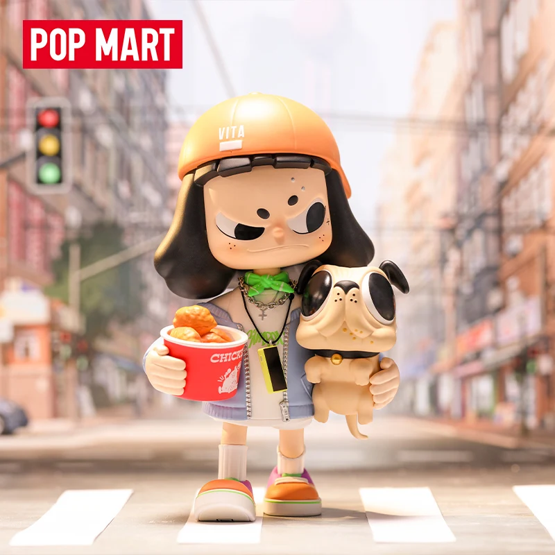 18CM POPMART VITA Fried Chicken Day Aninaml Action Figures Kawaii Home Decor Ornaments Figurines Dolls Model for Girls Gift