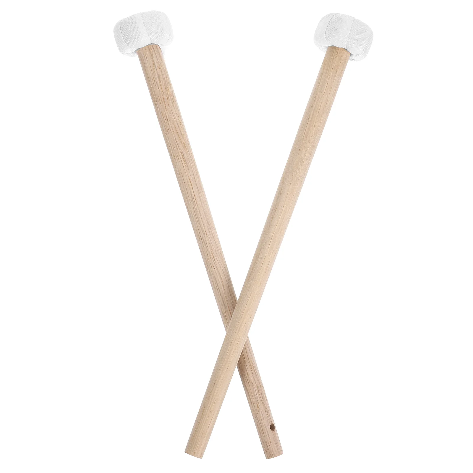 

2 Pcs Part Small Gong and Drum Mallet Trumpet Hammer Instrument Accessories Percussion Parts Gavel Wooden Mallets