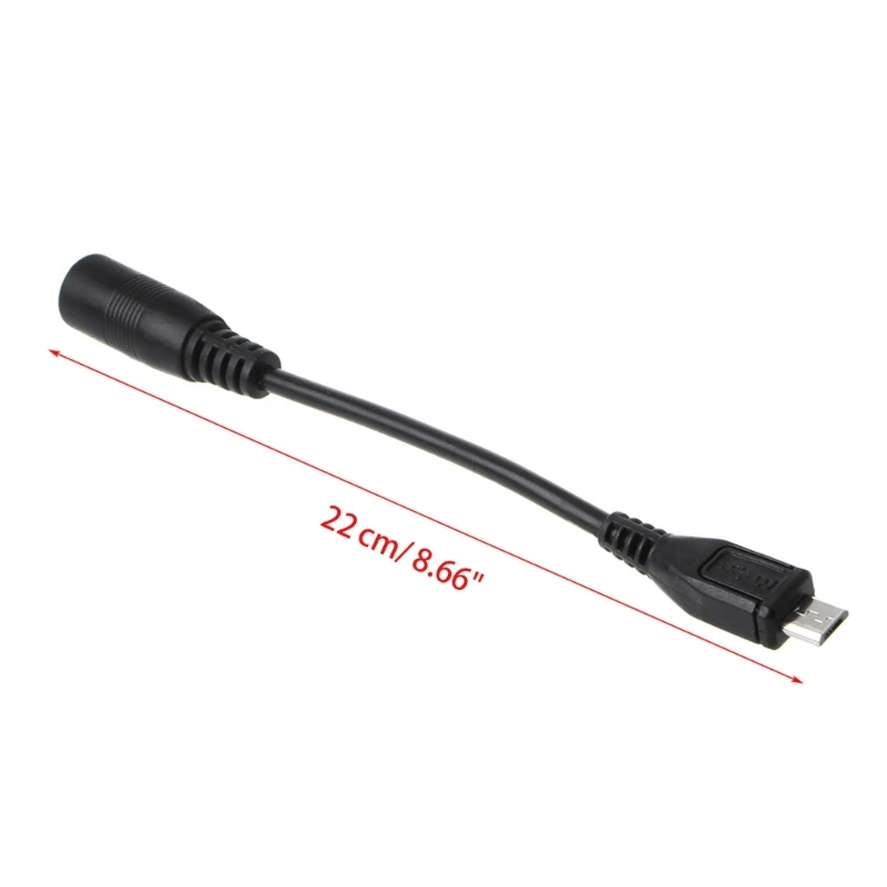 5.5x2.1mm for DC Power Plug Waterproof for Jacket Female To Micro USB Male Adapt
