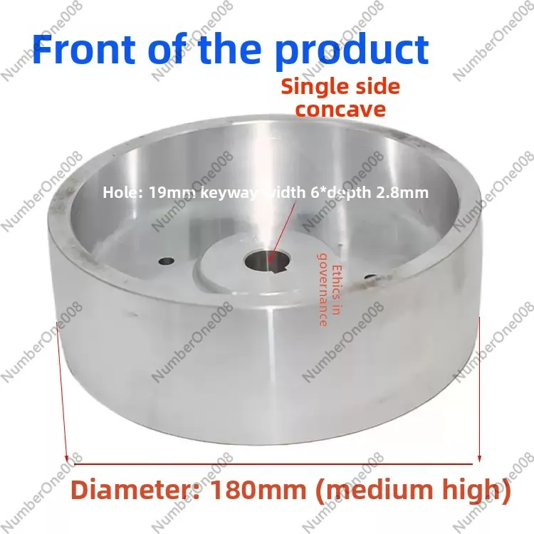 Full Aluminum Core Belt Sander Drive Wheel 180x60x19, Polishing Machine Replacement Part