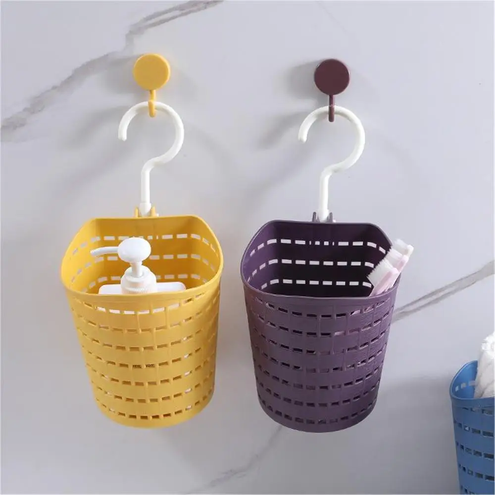 Bathroom single hook hanging basket hanging sink storage basket Multipurpose bedroom stackable bed head storage rack