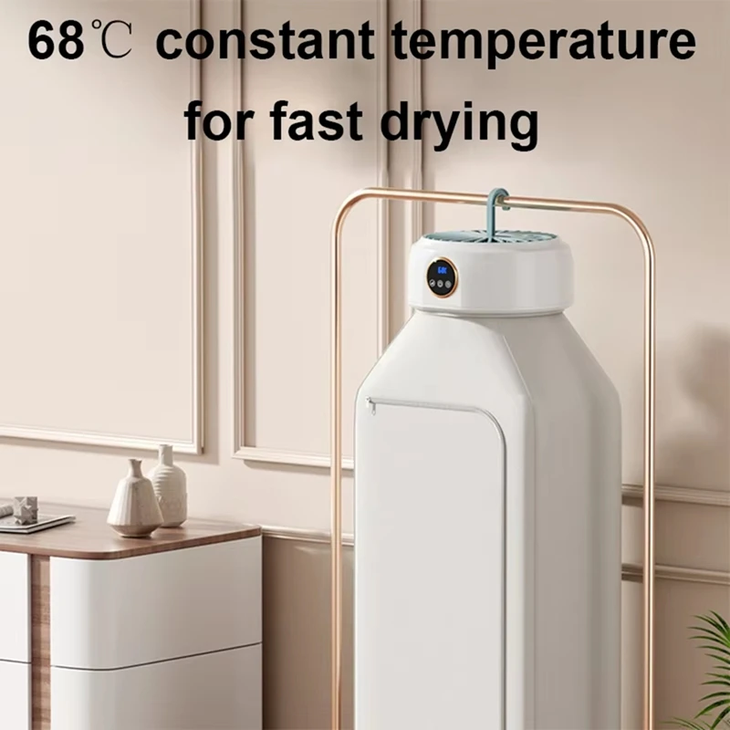 ヒーターファン付き衣類乾燥機,衣類乾燥ハンガー,洗濯用空気脱水機,タイマー機能,プラグ
