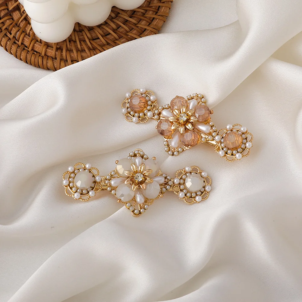 

1pc Pearl Flower Clip Lightweight Hair Styling Clamp For Wedding Party Holiday Gift Hair Accessories Women Girls Fashion
