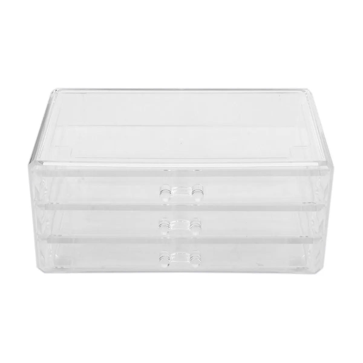 

Acrylic Drawer Type Storage Case Three Tier Organizer for Makeup Beauty Products Desktop Tabletop Organizer Easy Clean