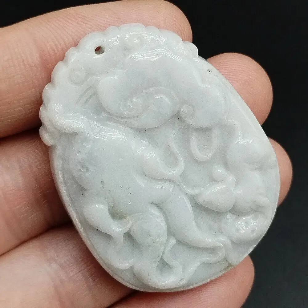 

Сертифицированный бирманский натуральный нефритовый жадеитовый резной кулон с изображением мыши Ruyi