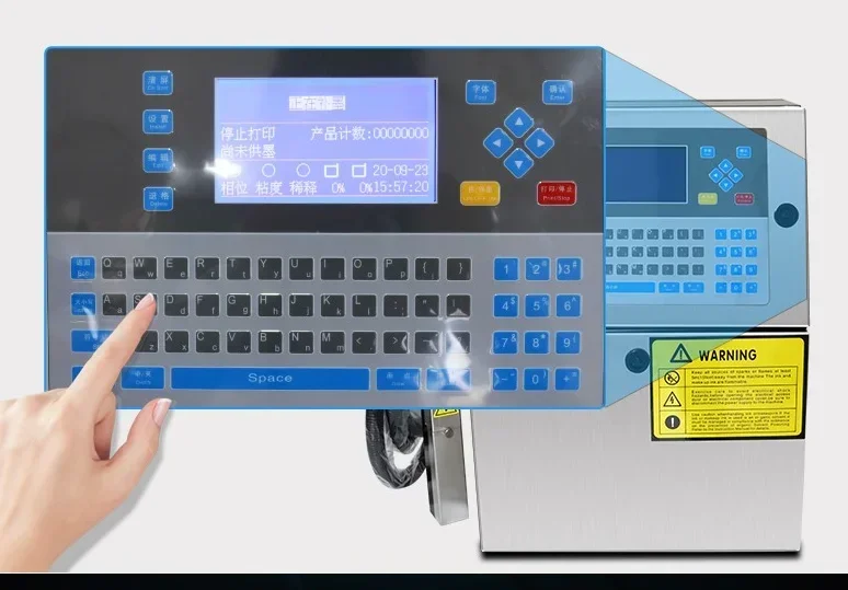 Automatyczny kodownik CIJ (Continuous Inkjet) do drukowania dat na torbach plastikowych/butelkach PET