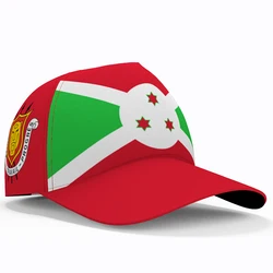 Burundi Male Youth Student Free Custom Name Number Logo Photo Bdi Flag Burundian French Nation Bi Country Diy Text Baseball Cap