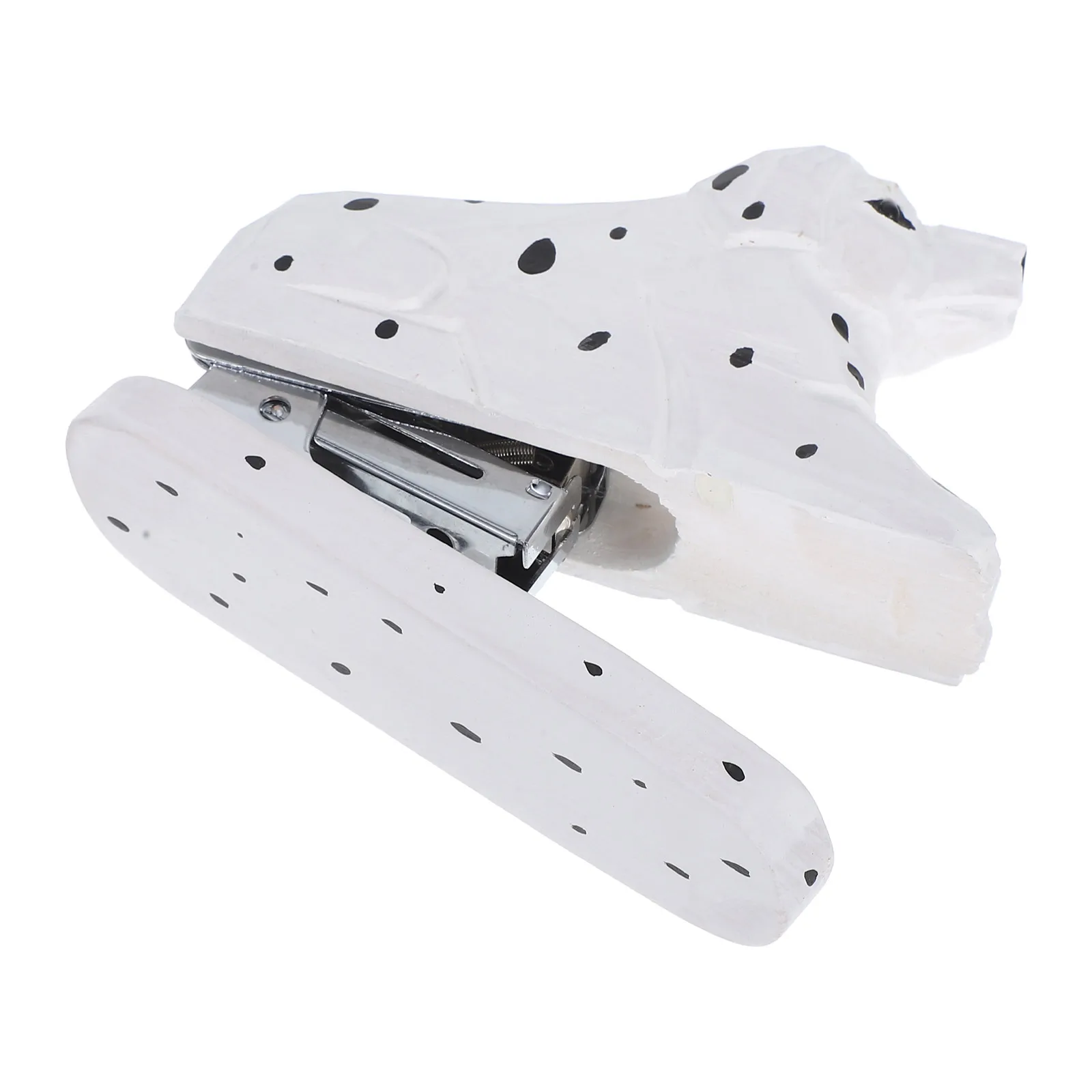 

Flamingo Shaped Wooden Stapler Cute Dalmatian Desk Tool Portable Animal Office Decor Mini White Staples Efficient Functional