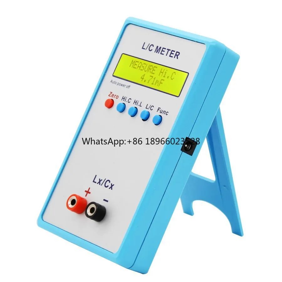 

Super High Precision Handheld LC Inductor Capacitor Tester Inductive Capacitance LCR Meter Tester 1pF-100mF 1uH-100H