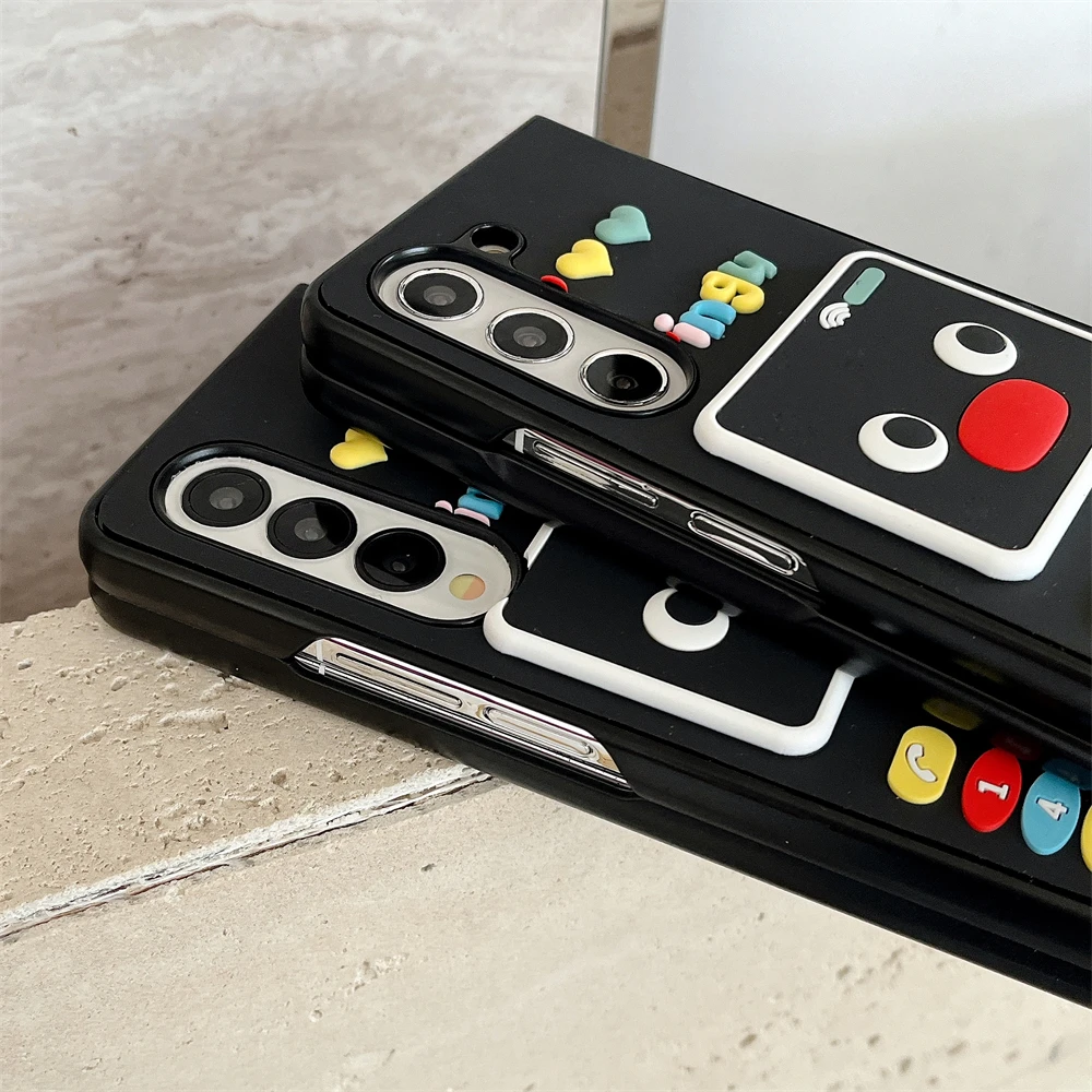 Penguin Wacky Cartoon Flip Cover Interactive Meme Expression Samsung Galaxy For Z Flip 4,Z Flip 5,Z Flip 3,Z Flip 6,Z Flip 7