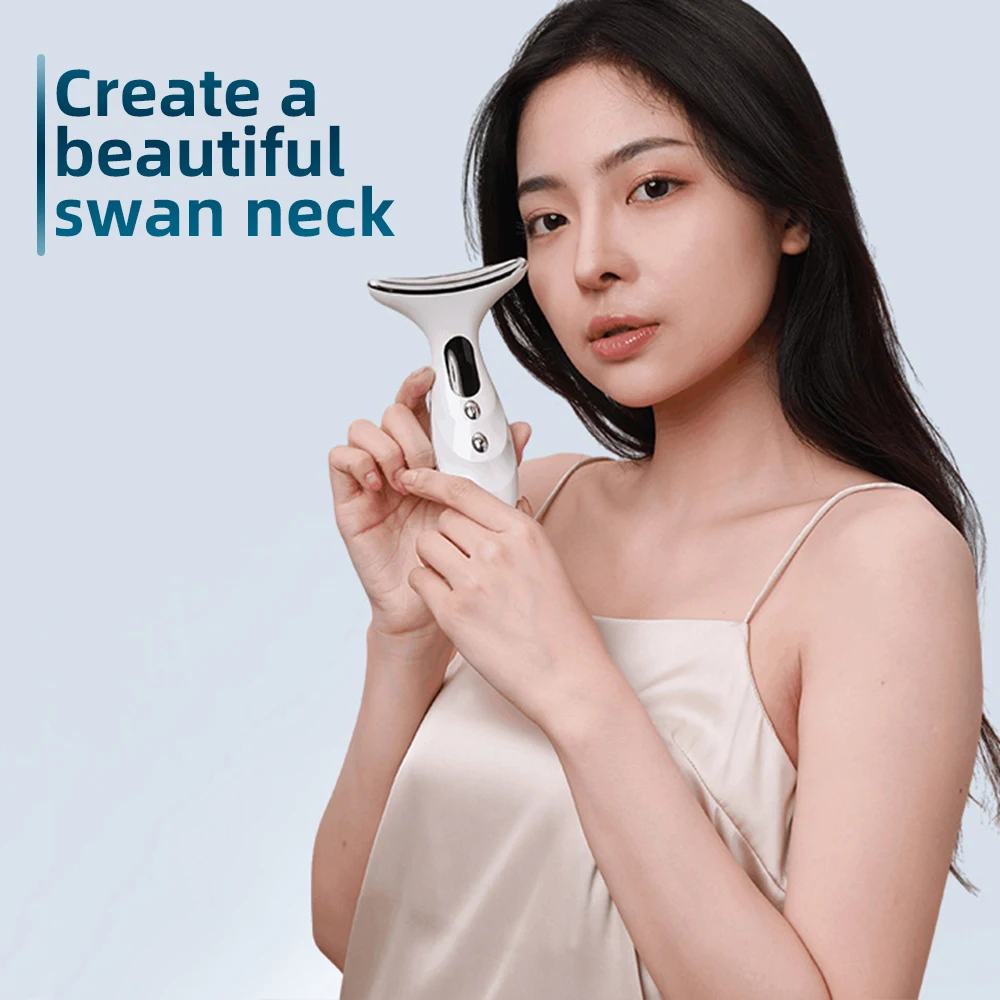 Neck Face Massage Micro-currentt Neck Face Wrinkle Removal Massager EMS Lifting and Tighten Massage Device Skin Care Tool