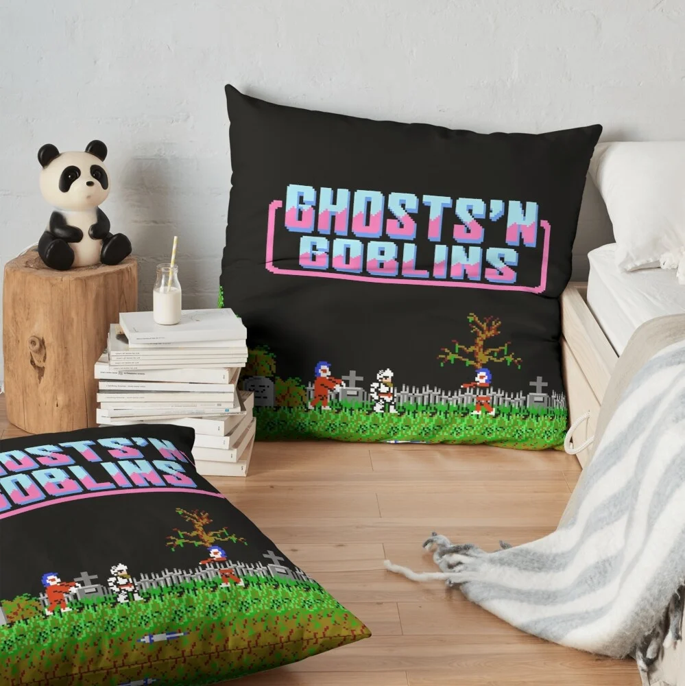 Ghosts 'n Goblins (nes Title Screen) Decoration Pillow Case Sofa Waist Throw Cushion Cover Home Decor