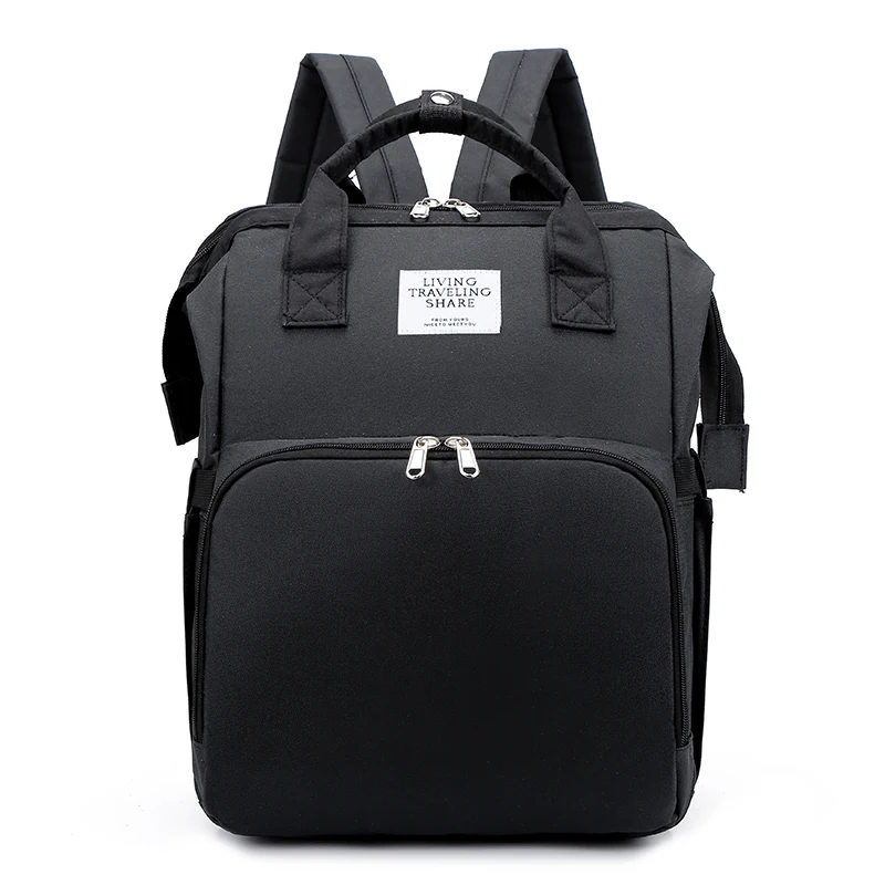 Logo Custom  Mummy Travel Bed Diaper Nappy Bag Baby Diapers Backpack with  usb port