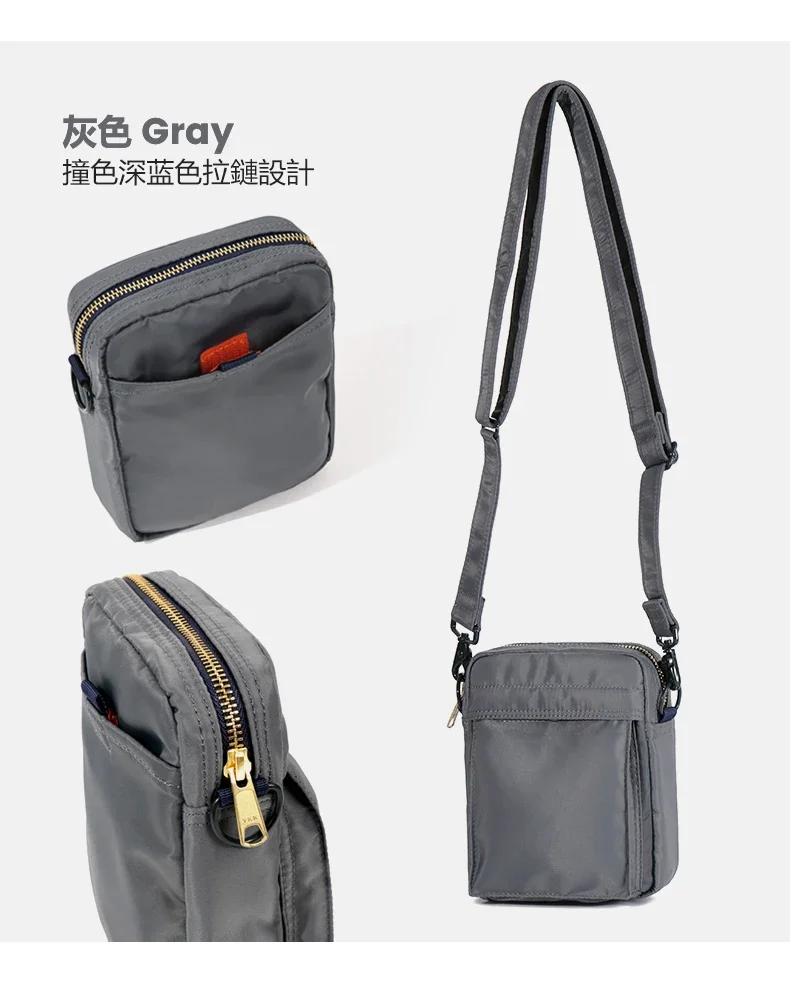 Borse a tracolla Casual steel giapponesi borsa a tracolla da uomo impermeabile borsa in tessuto di Nylon borsa moda per uomo marsupio