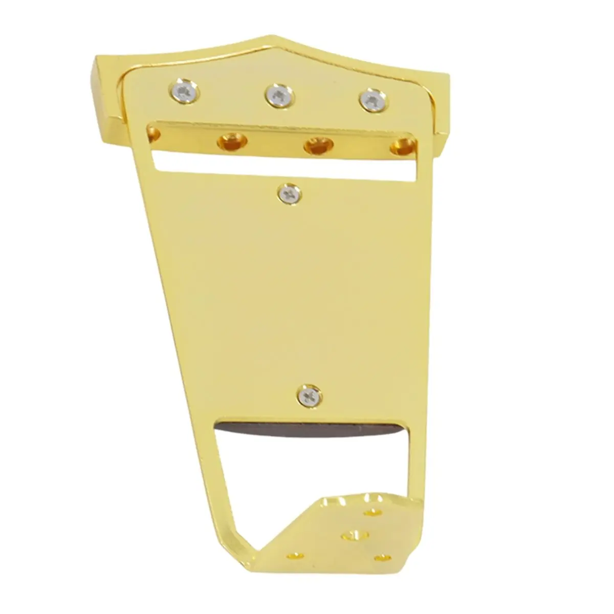 B72ABG 4 String Guitar Trapeze Tailpiece Bridge for Jazz Archtop Guitar Replacement Gold - view 6