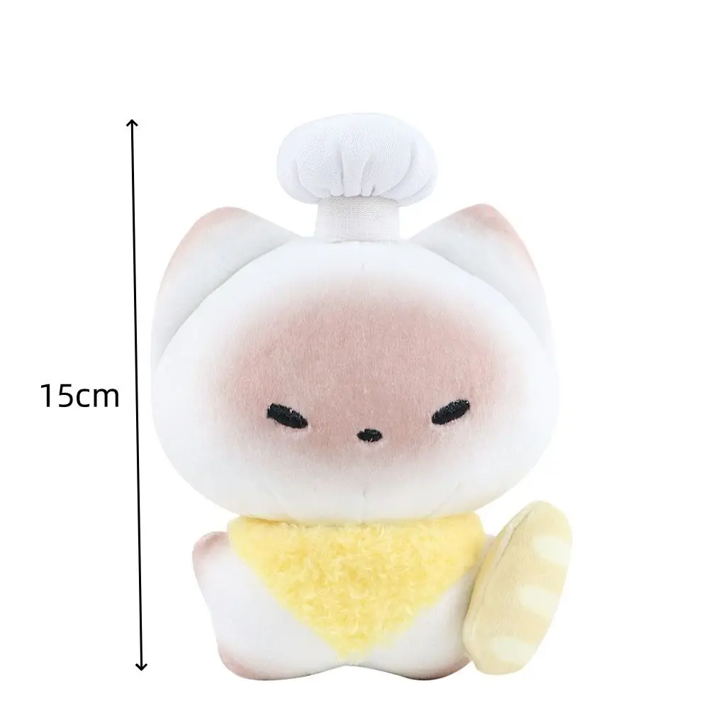 Porte-clés animal en peluche pour femmes et filles, pendentif de sac en coton PP, porte-clés en peluche, chat de dessin animé Kawaii, beurre en peluche exquis, JxCat