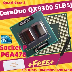 Core 2 Duo QX9300 Q9100 Q9000 CPU laptop  Dual-Core Socket 479 GM45 PM45 SLB5J  Socket P Processor