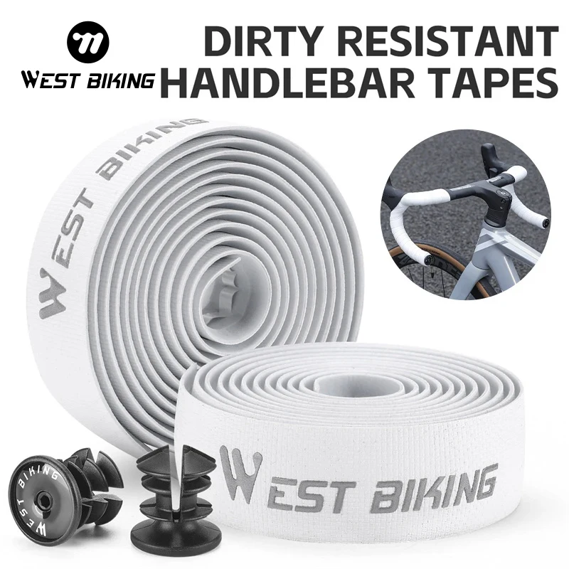 WEST BIKING HISPU Handlebar Tapes Dirt-Resistant Lightweight Road Bike Handle Bar Tape Comfortable Shock Absorbing Bicycle Strap