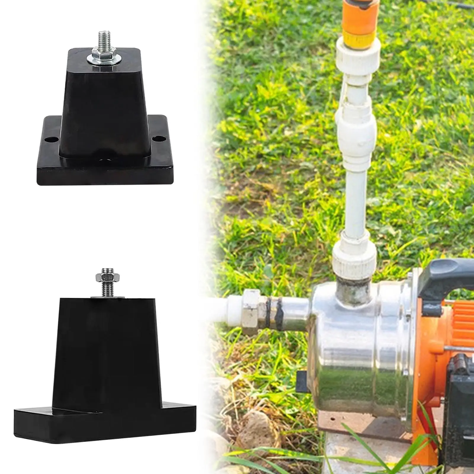 

4 шт., амортизирующий кронштейн для кондиционера, заземляющая подставка, сверхмощные резиновые мини-разделенные антивибрационные подушечки из ТПУ