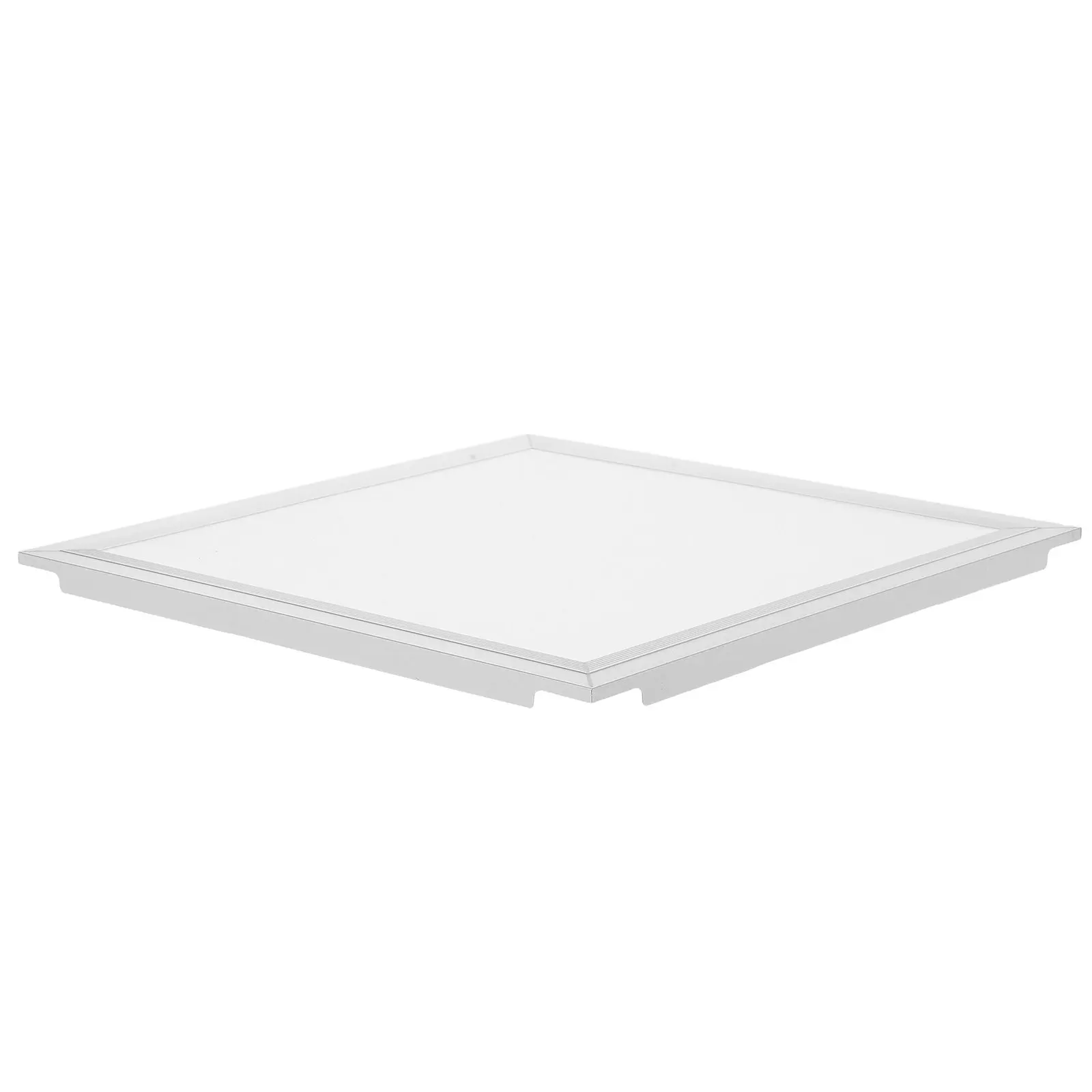 

Square Aluminum Ceiling Light Cover Integrated Design Translucent Light Diffuser Brightening Kitchen Bathroom Easy Install