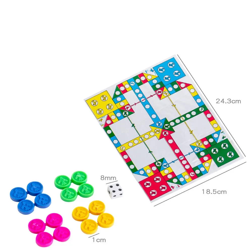 20 Pcs Fun Folding Flying Chess Tabletop Game Kids Birthday Party Baby Shower Gift Kindergarten Prize Pinata Gift Bag Filler Toy